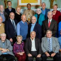 Group photo of the class of 1968 at the Reunion Dinner.